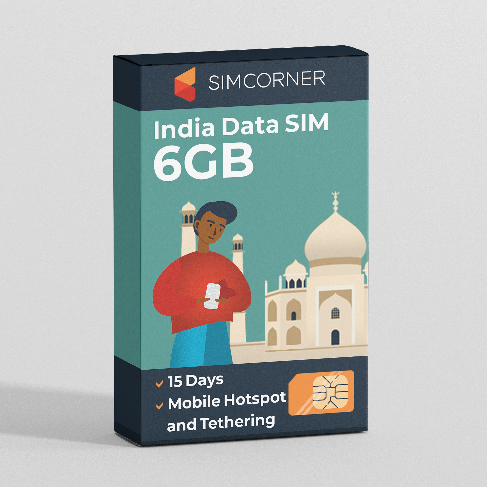 India Data SIM Card (15 Day - 6GB)