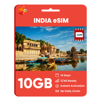 Thumbnail for [eSIM] India Data eSIM (10GB - 14 Days)