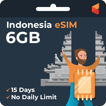 [eSIM] Indonesia Data eSIM (6GB - 15 Days)