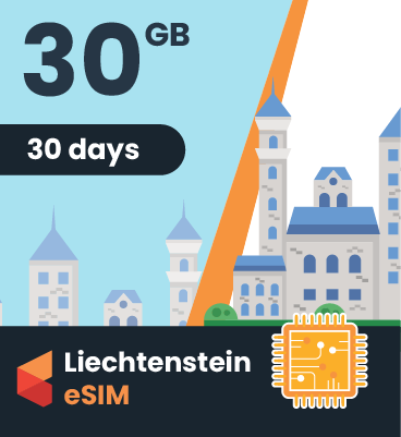 Liechtenstein eSIM: 30GB - 30 Days