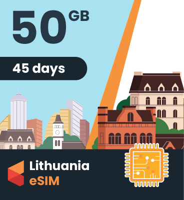 Lithuania eSIM: 50GB - 45 Days