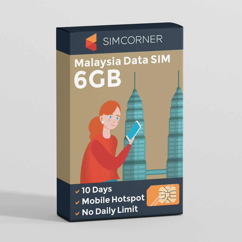 Malaysia Data SIM Card (10 day - 6GB)