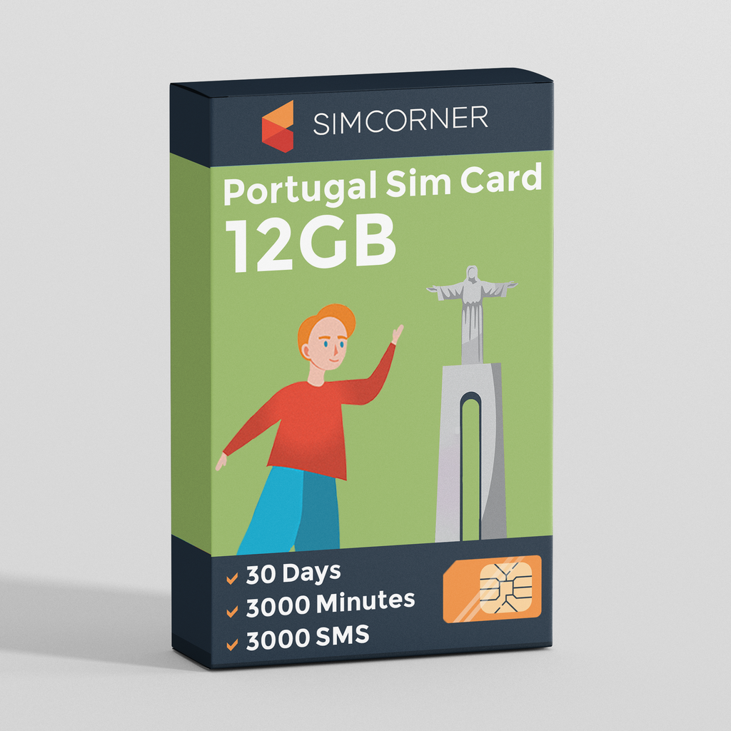 Portugal Travel Sim Card (12GB)