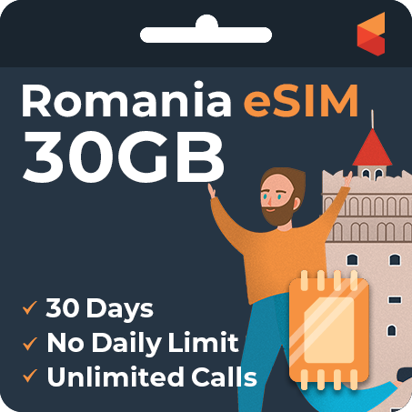 [eSIM] Romania eSim Card (30GB)