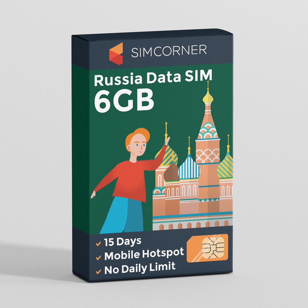 Russia Data SIM Card (15 Day - 6GB)