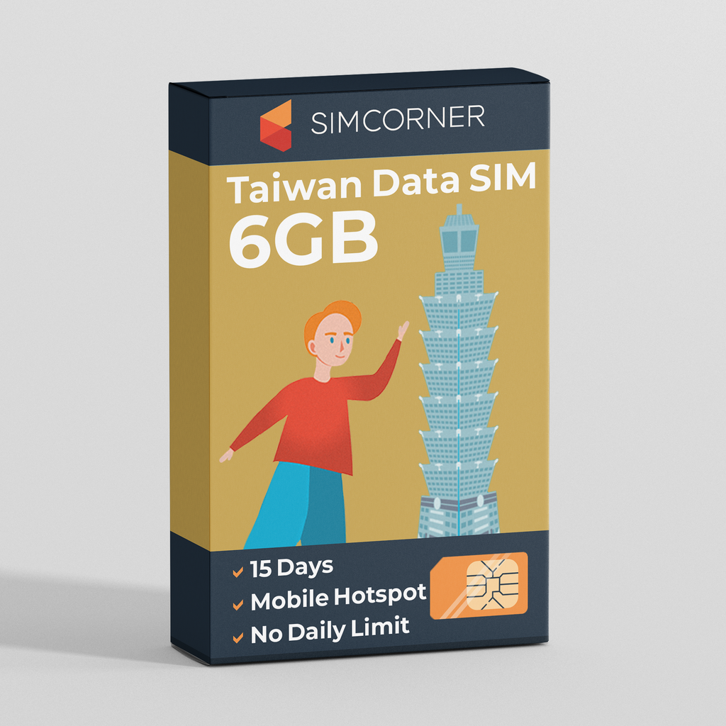 Taiwan Data SIM Card (15 Day - 6GB)