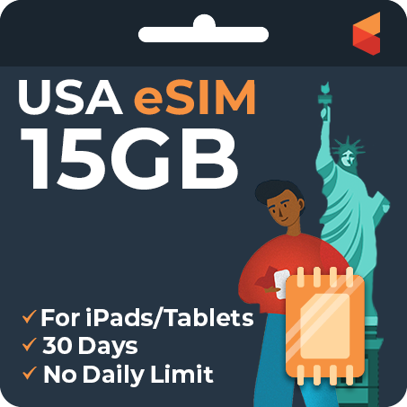 eSIM USA Data Only (iPad/Tablet)