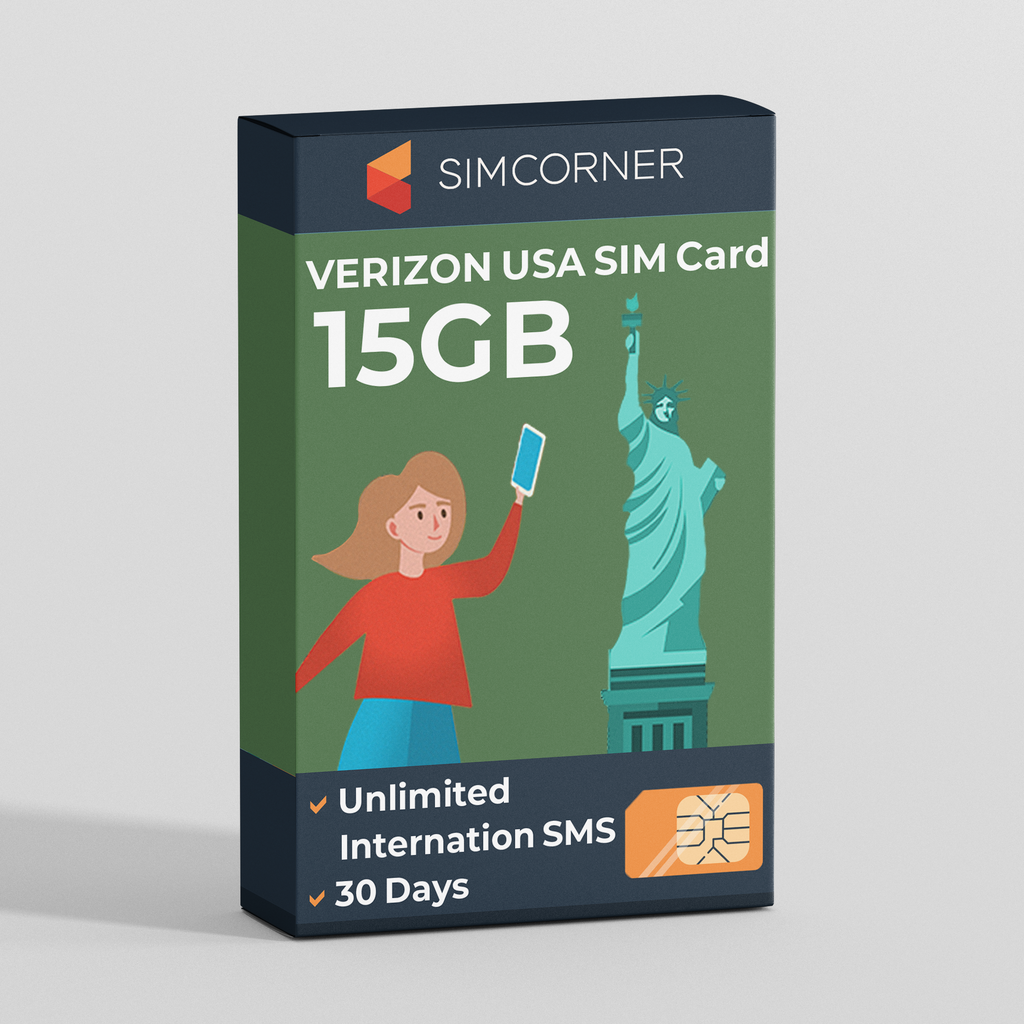 Verizon USA SIM Card (15GB)