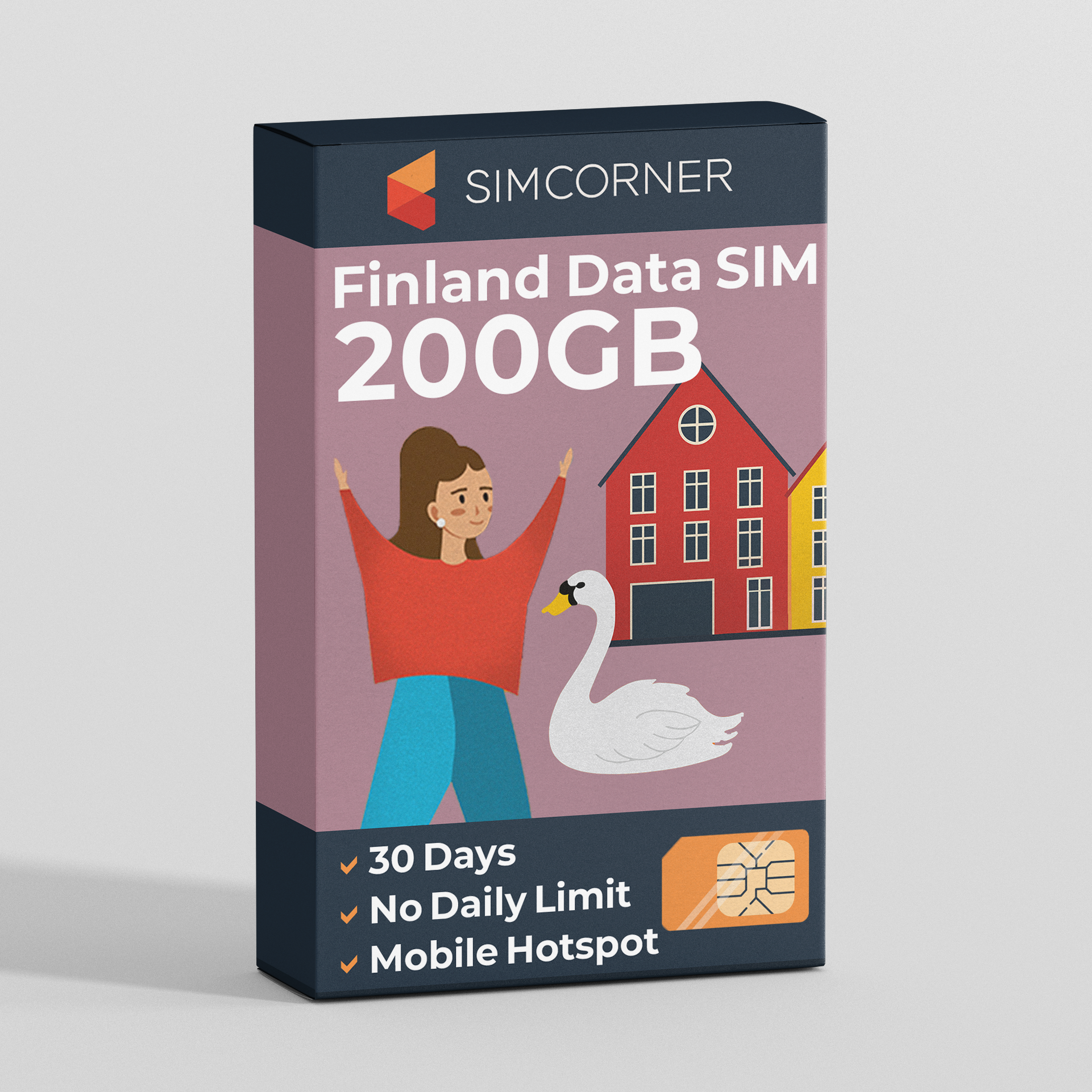 Finland Travel Sim Card 200GB | SimCorner