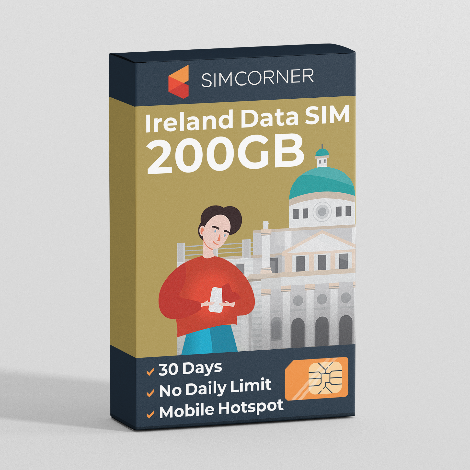 Republic of Ireland Travel Sim Card 200GB